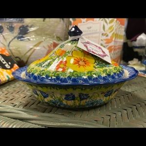 Polish Pottery Butter Dish